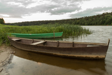 Obraz premium boat in river