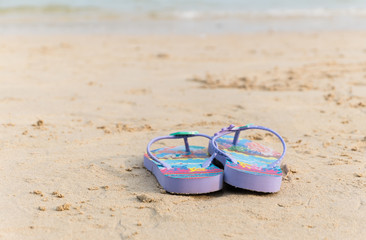 purple flipflop