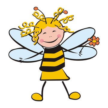 girl as bee
