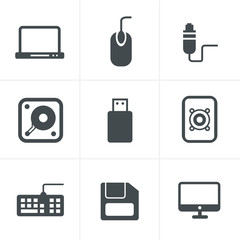 Computer Icons Set, Vector Design