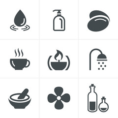 Spa Icons Set, Vector Design