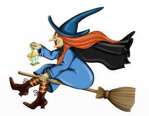 bad witch on broom