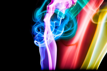 Abstract Colourful Smoke