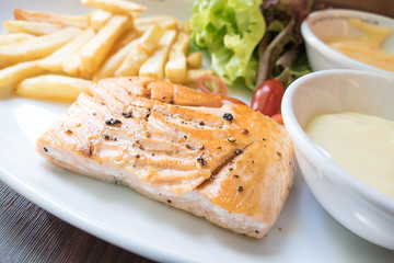 steak salmon