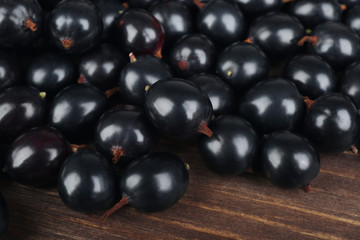 Heap of wild black currant close up