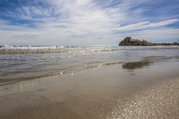 The castle of Peniscola, in Spain. 