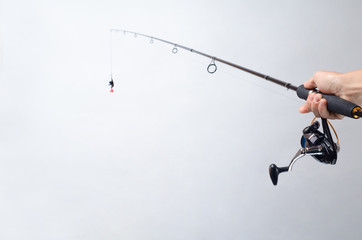 Fisherman with spinning