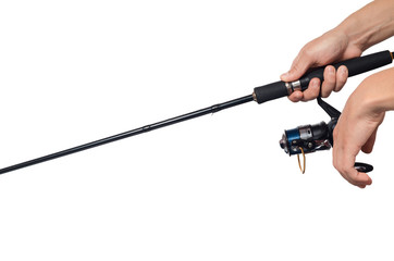 Fisherman with spinning