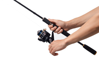 Fisherman with spinning