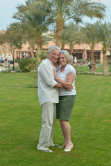 Obraz premium Senior couple on vacation