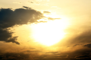 Sky background with clouds