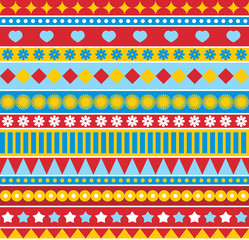 Strip seamless pattern in style of 70ies.