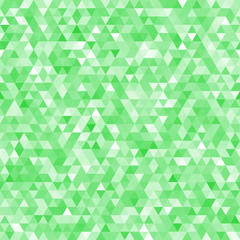 Green seamless triangle mosaic background