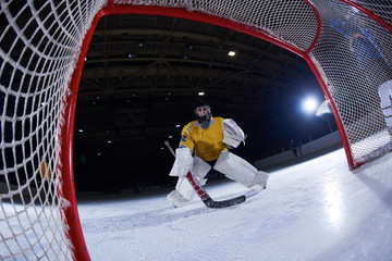 Fototapeta premium ice hockey goalkeeper