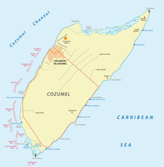 Cozumel map