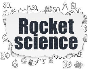 Fototapeta premium Science concept: Rocket Science on Torn Paper background