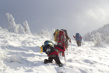 winter hiking