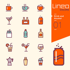 Lineo Colors - Drink and Alcohol icons