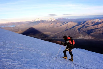 Crédence de cuisine en verre imprimé Alpinisme climbing mountains