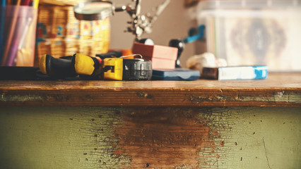 Old Wooden Table Details