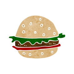 cartoon hamburger