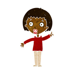 cartoon woman explaining her point