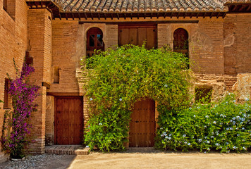 Fototapeta na wymiar The famous Alhambra and Generalife in Granada, Spain