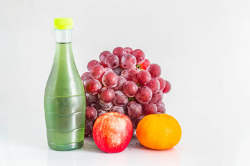 Juice and fresh fruit