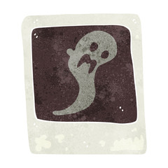 cartoon ghost in the photograph