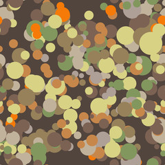 Vector seamless pattern of colored circles