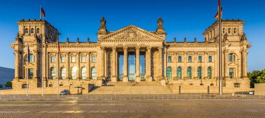 Fototapeta na wymiar Reichstag building at sunset, Berlin, Germany