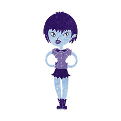 cartoon pretty vampire girl
