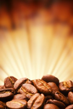 Close up view of the coffee bean
