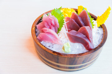 Fresh raw sashimi fish