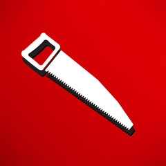 vector icon of hand saw