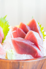 Fresh raw sashimi fish