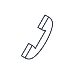 outline icon of phone