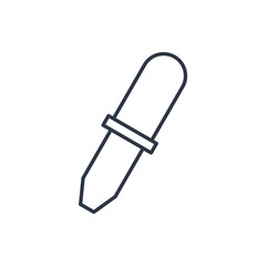 outline icon of pipette
