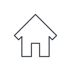 outline icon of house