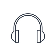 outline icon of headphones