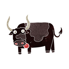 cartoon bull