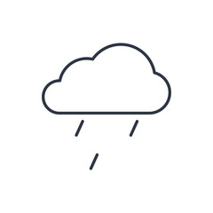 outline icon of rain
