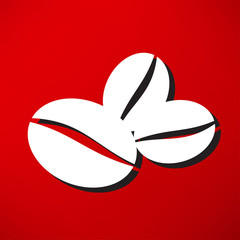 Coffee beans symbol