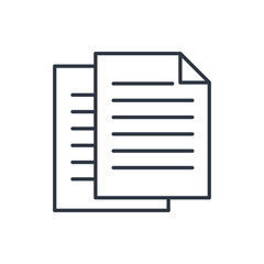 outline icon of documents
