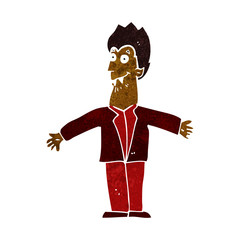cartoon vampire man