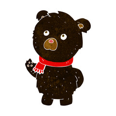 cartoon cute black bear