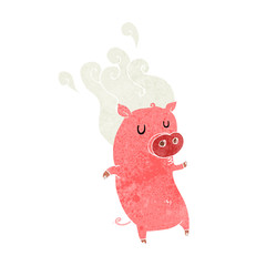 smelly cartoon pig