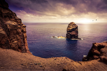 Cliff in the ocean