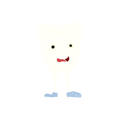 cartoon happy tooth