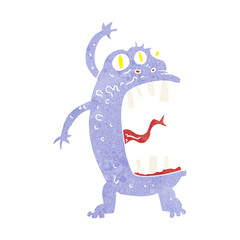 cartoon crazy monster